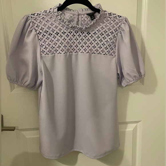 Ann Taylor Blouse, Size Small Petite, Lilac Purple, New With Tags - Picture 5 of 9